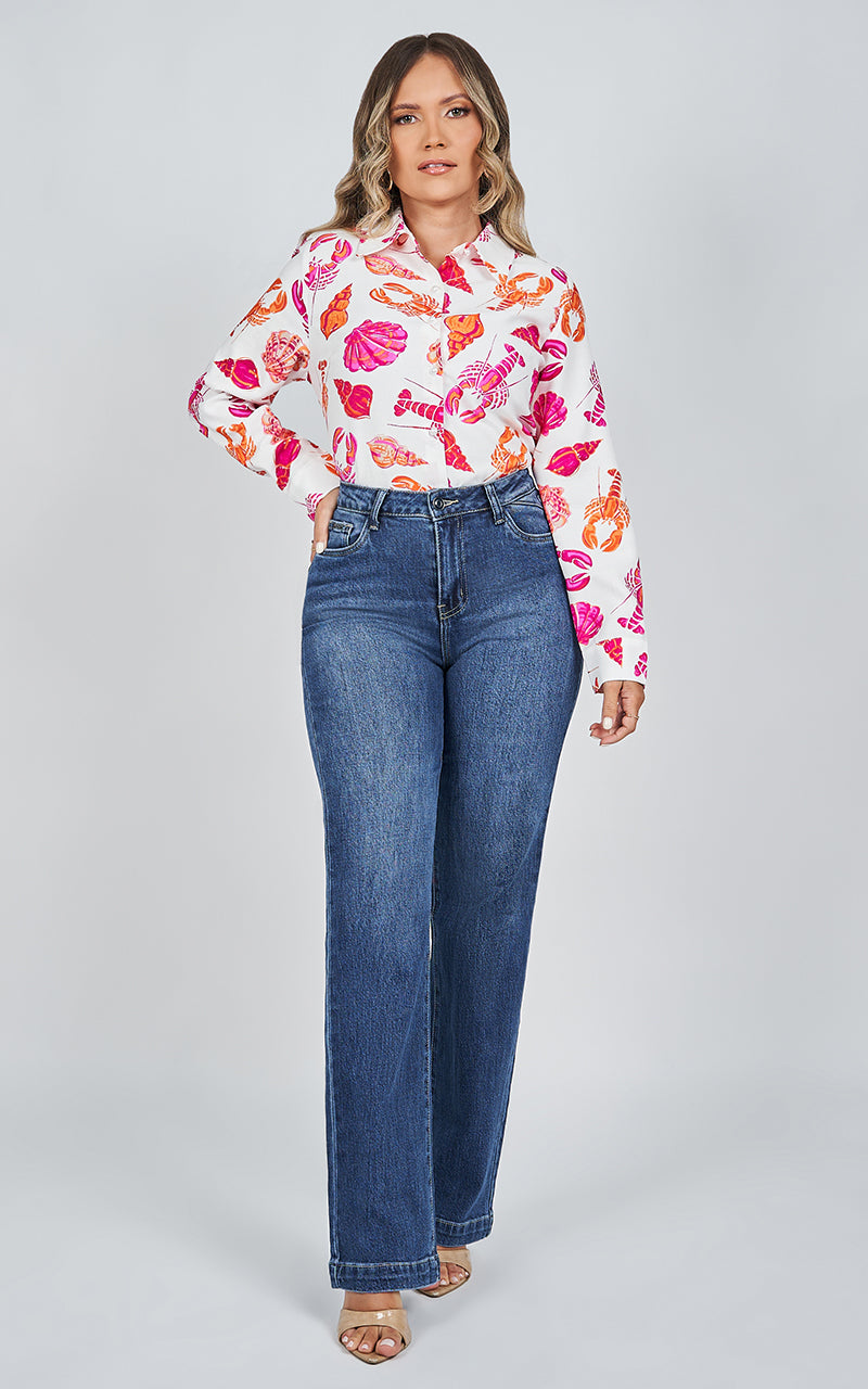 AIMANT LA VIE MARINE SHIRT