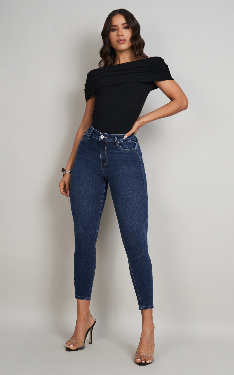 BASIC SKINNY ANKLE JEANS