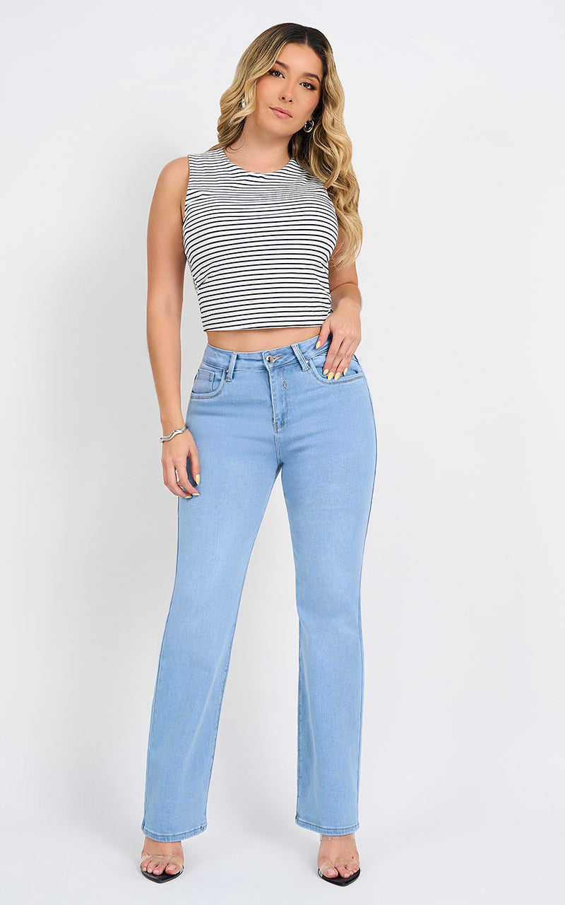 BASIC STRAIGHT ANKLE JEANS