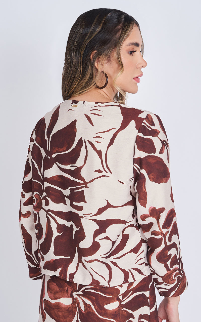 BURGUNDY MUSE BLOUSE