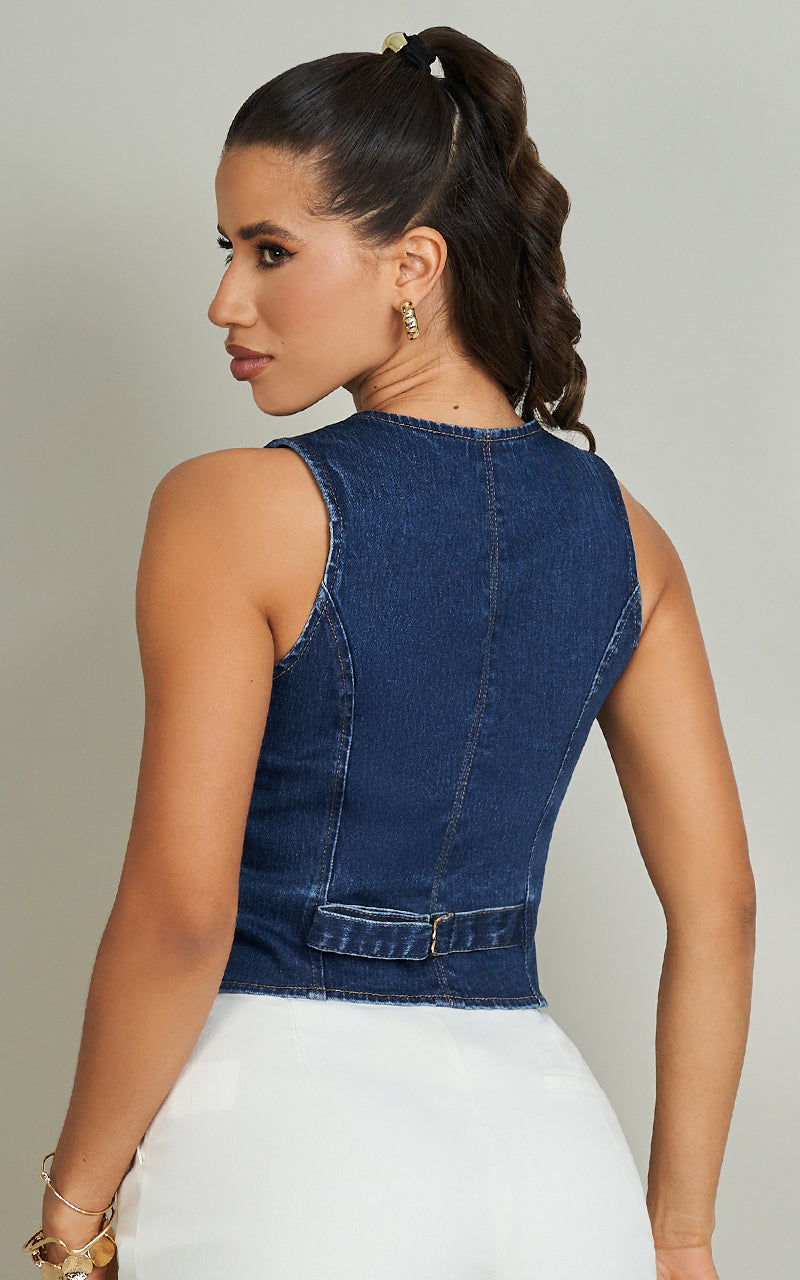 BE YOUR MAGIC VEST & WIDE LEG JEANS