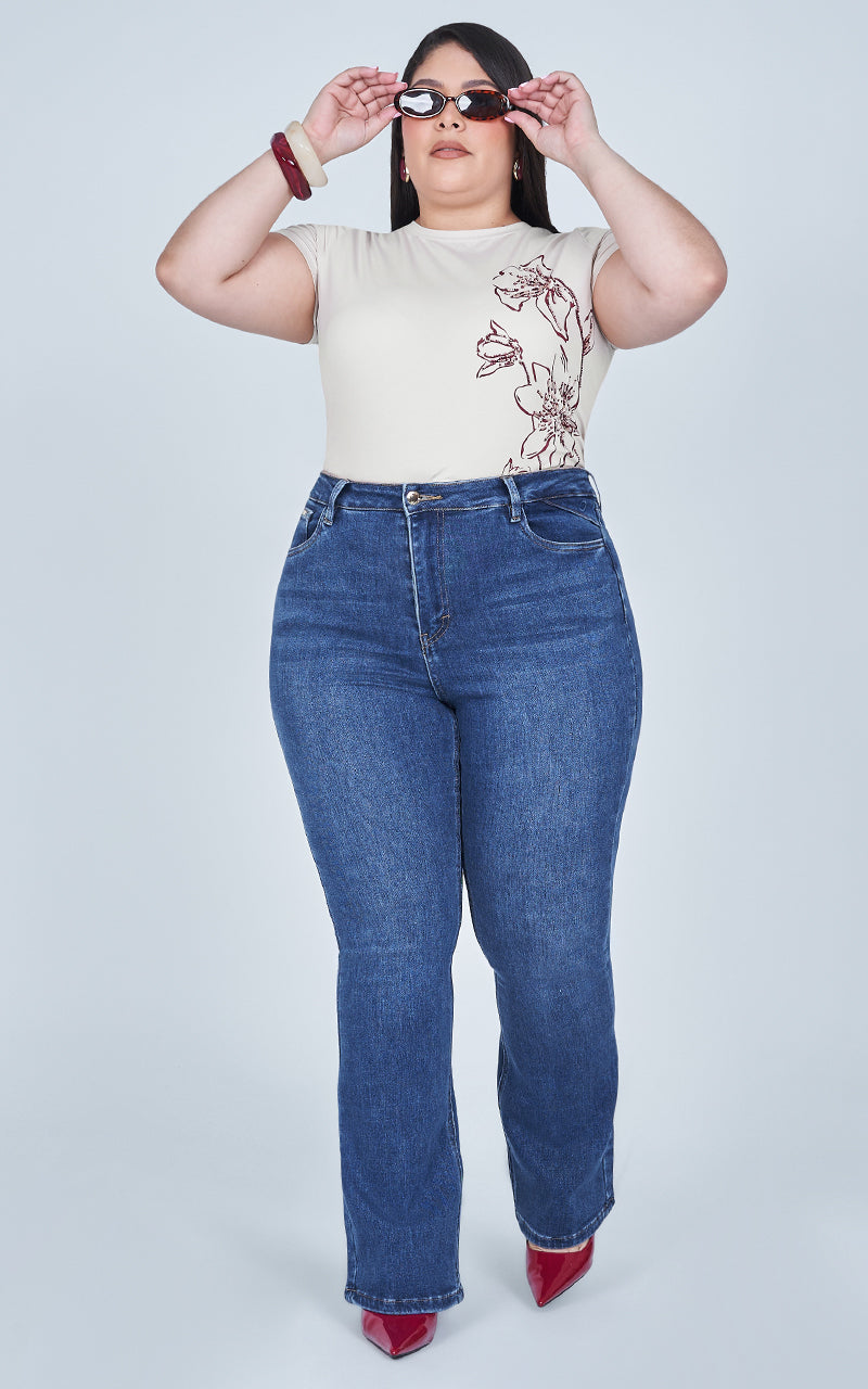 FLARE PLUS SIZE JEANS
