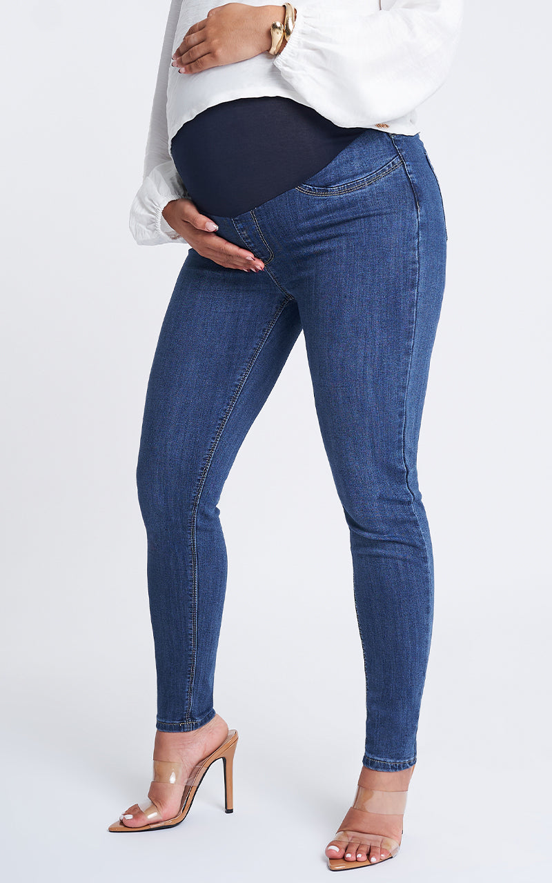 MATERNITY SKINNY ANKLE JEANS