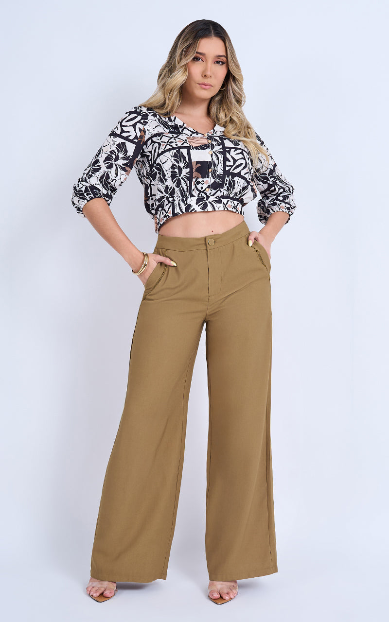 MOROCCAN GARDENS BLOUSE & DANIELA PANTS