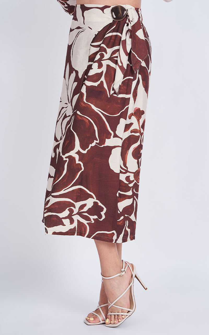 BURGUNDY MUSE SKIRT