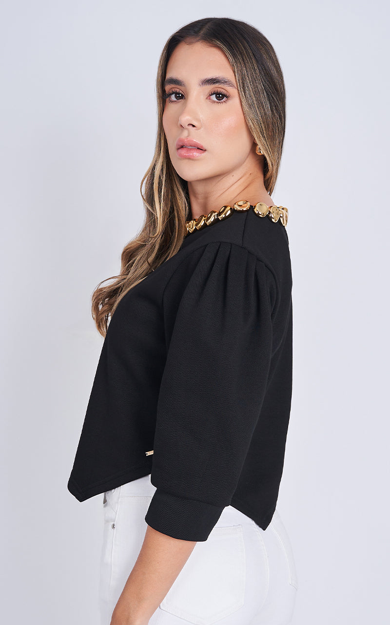 MIDNIGHT CHARM SWEATER