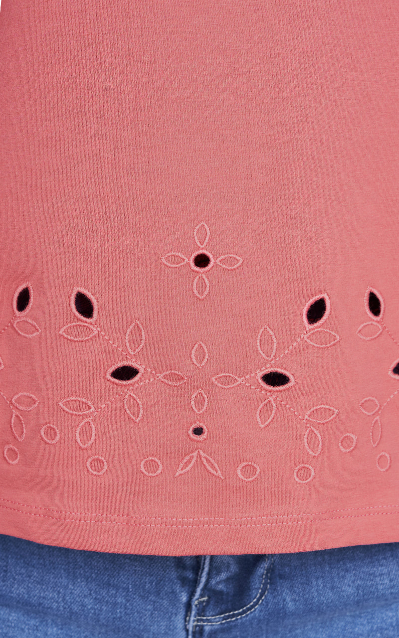 PINK FLORA T-SHIRT