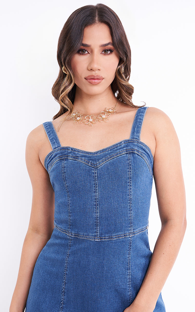 AURORA DENIM DRESS