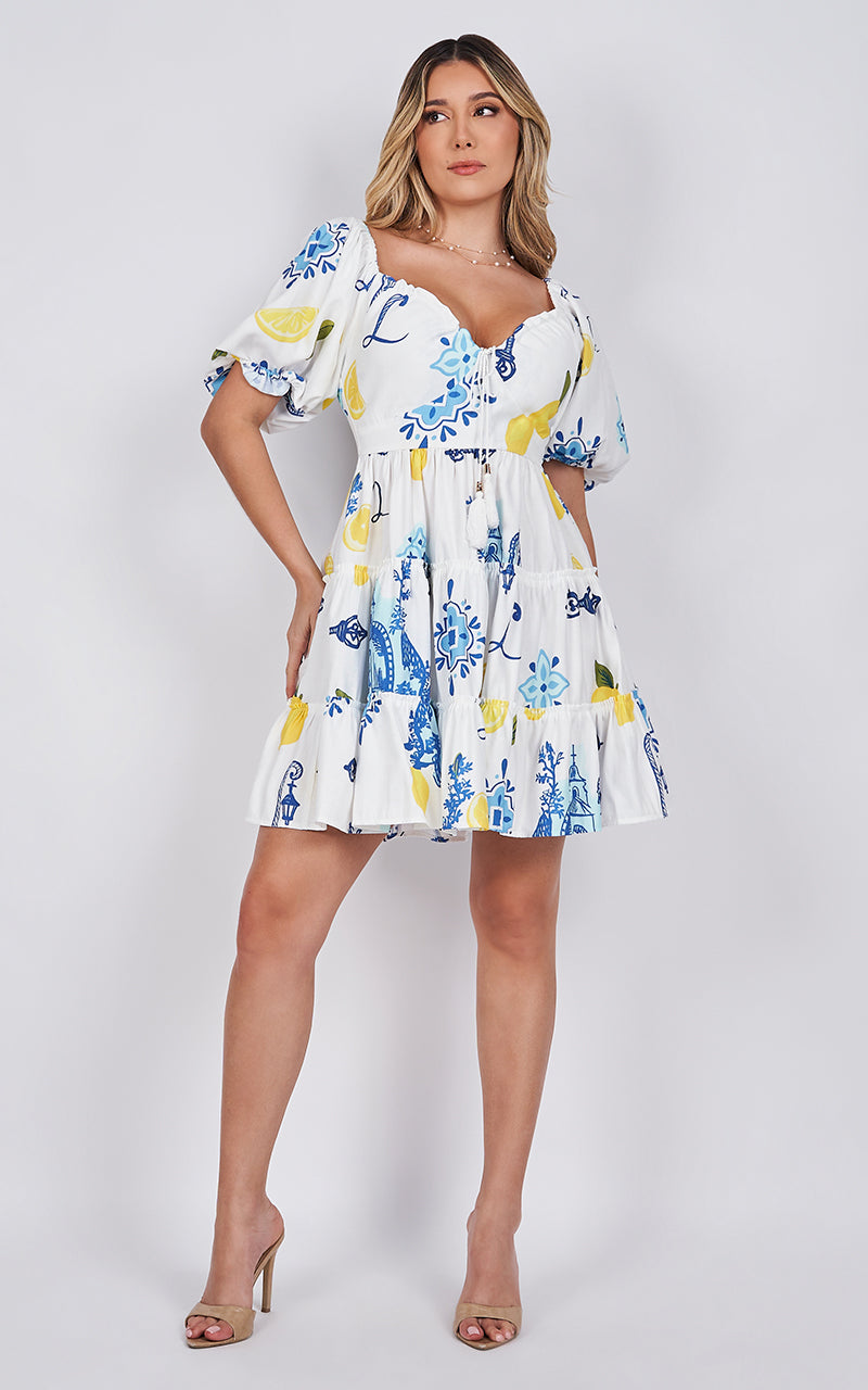 AMALFI LEMON DRESS