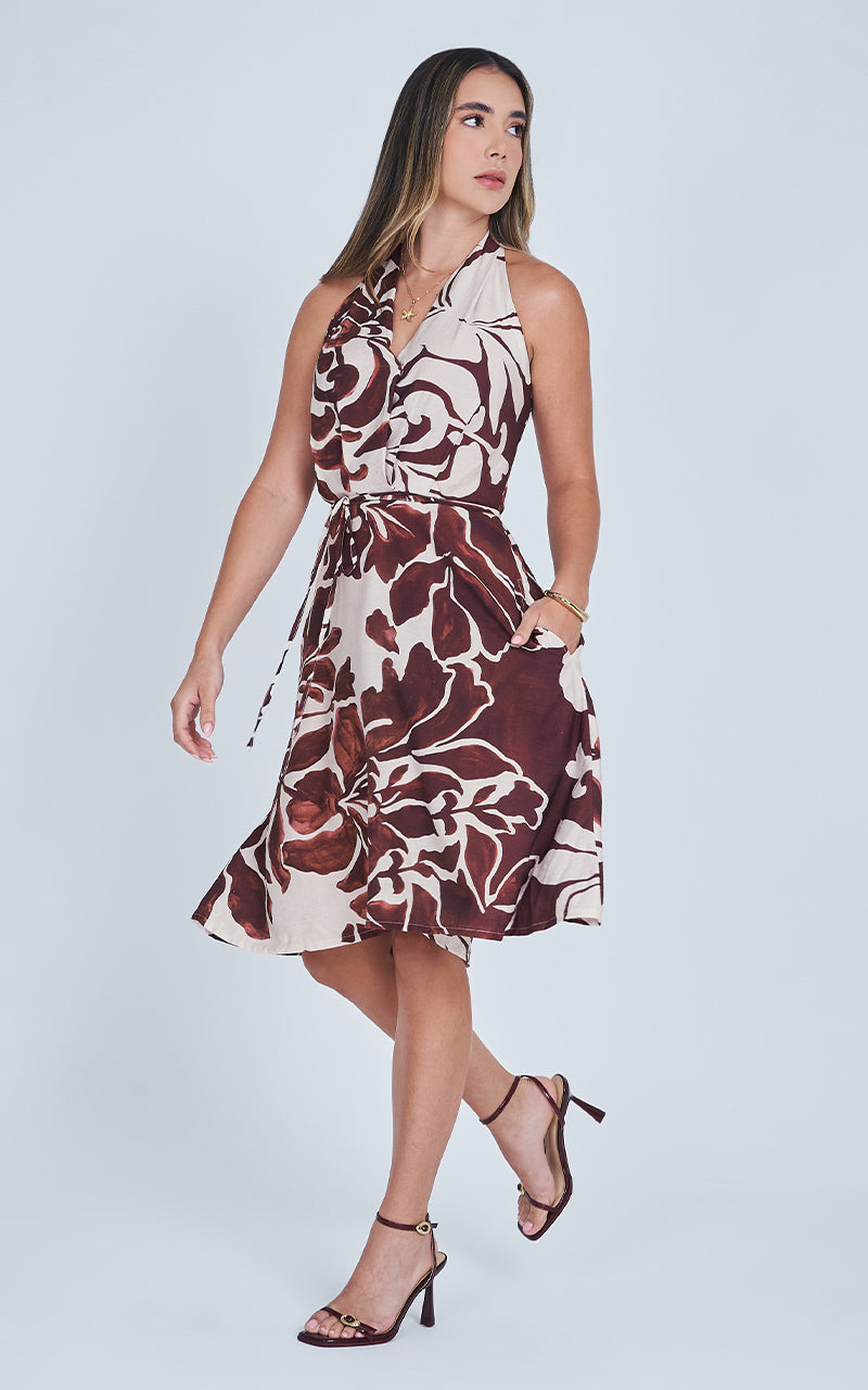 BURGUNDY MUSE DRESS