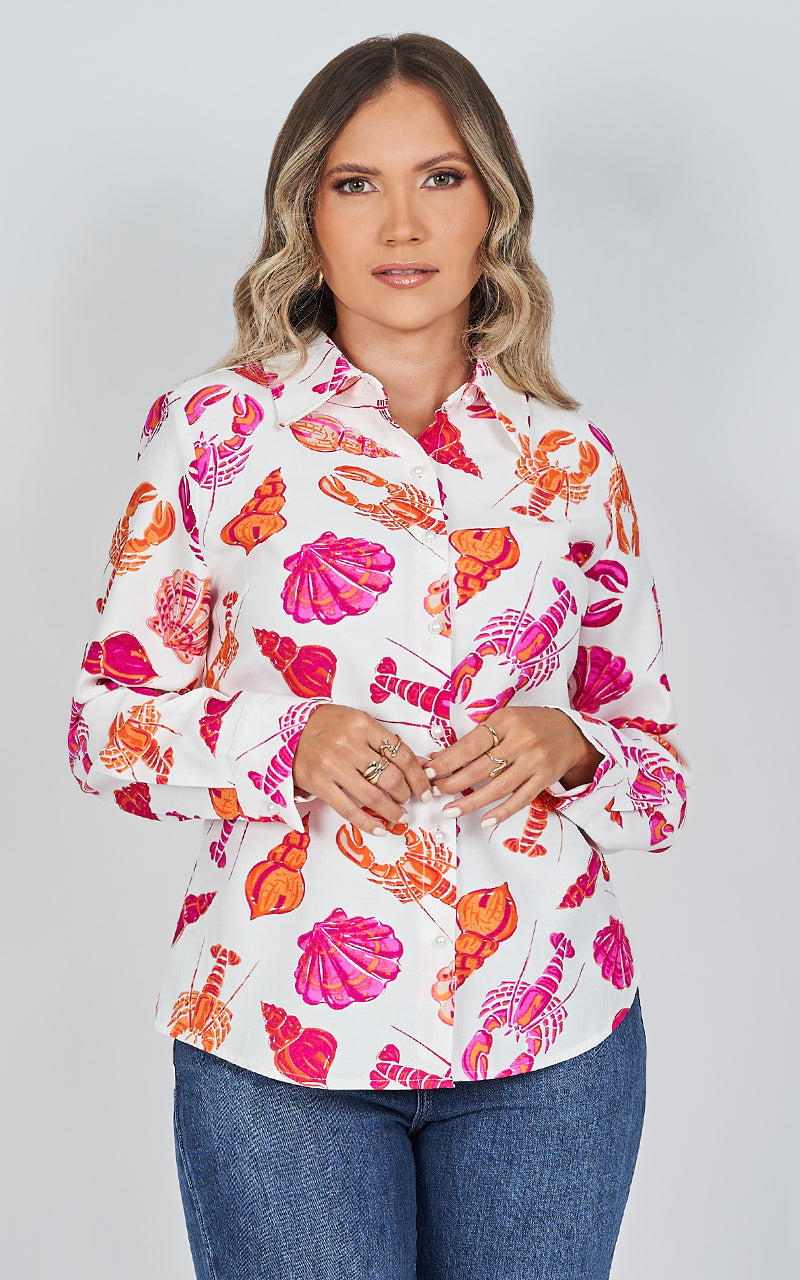 AIMANT LA VIE MARINE SHIRT