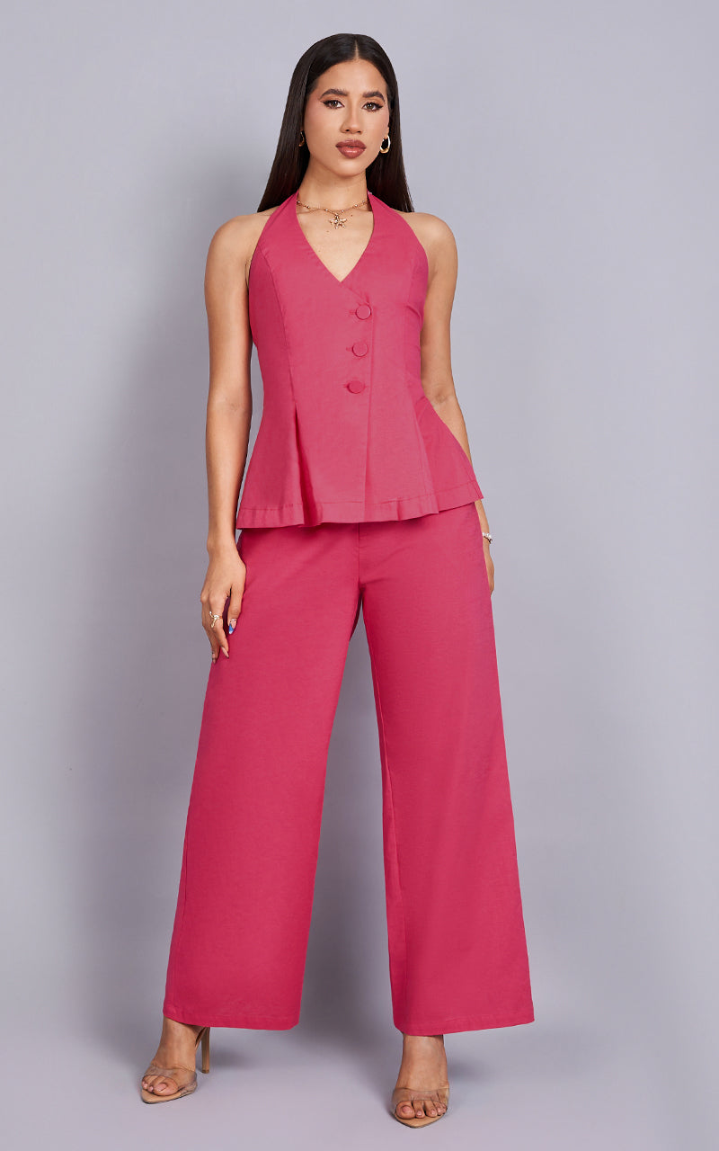 SUNSETS PINK VEST & PANTS