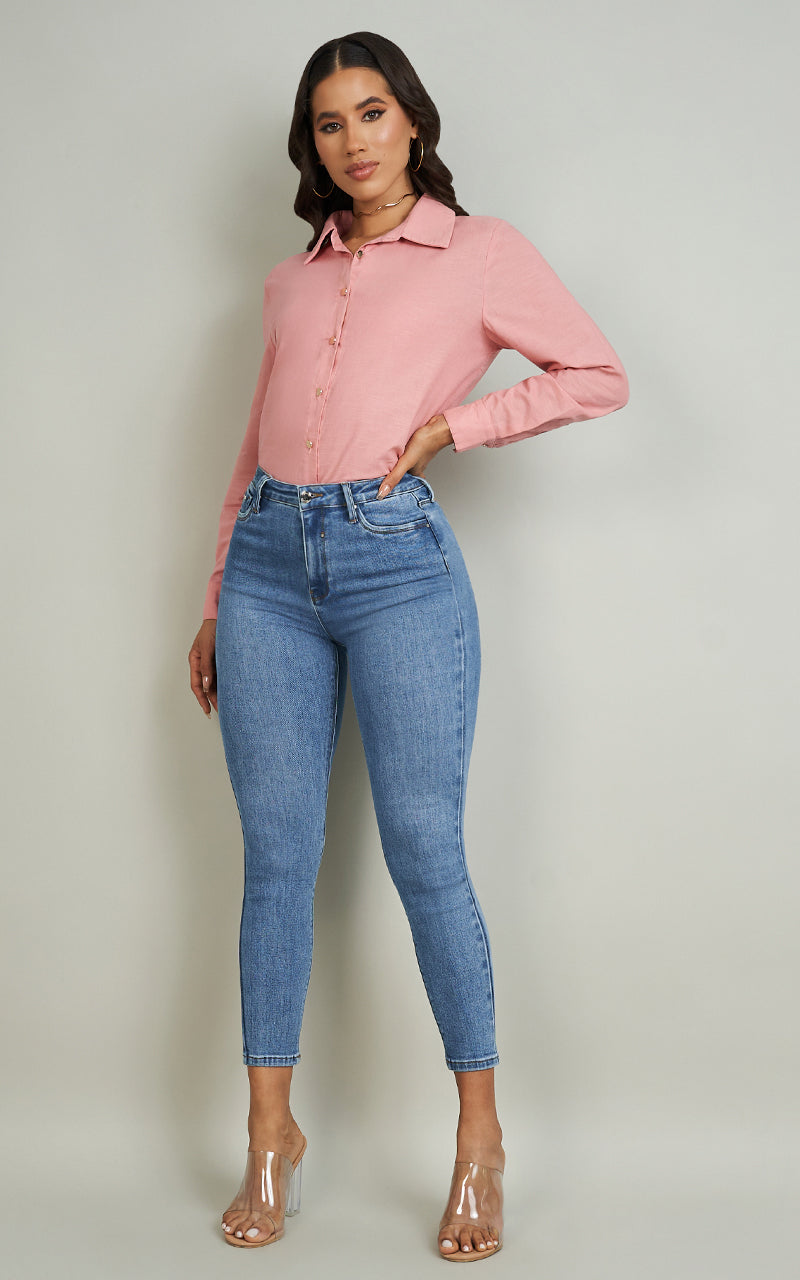 BASIC SKINNY ANKLE JEANS