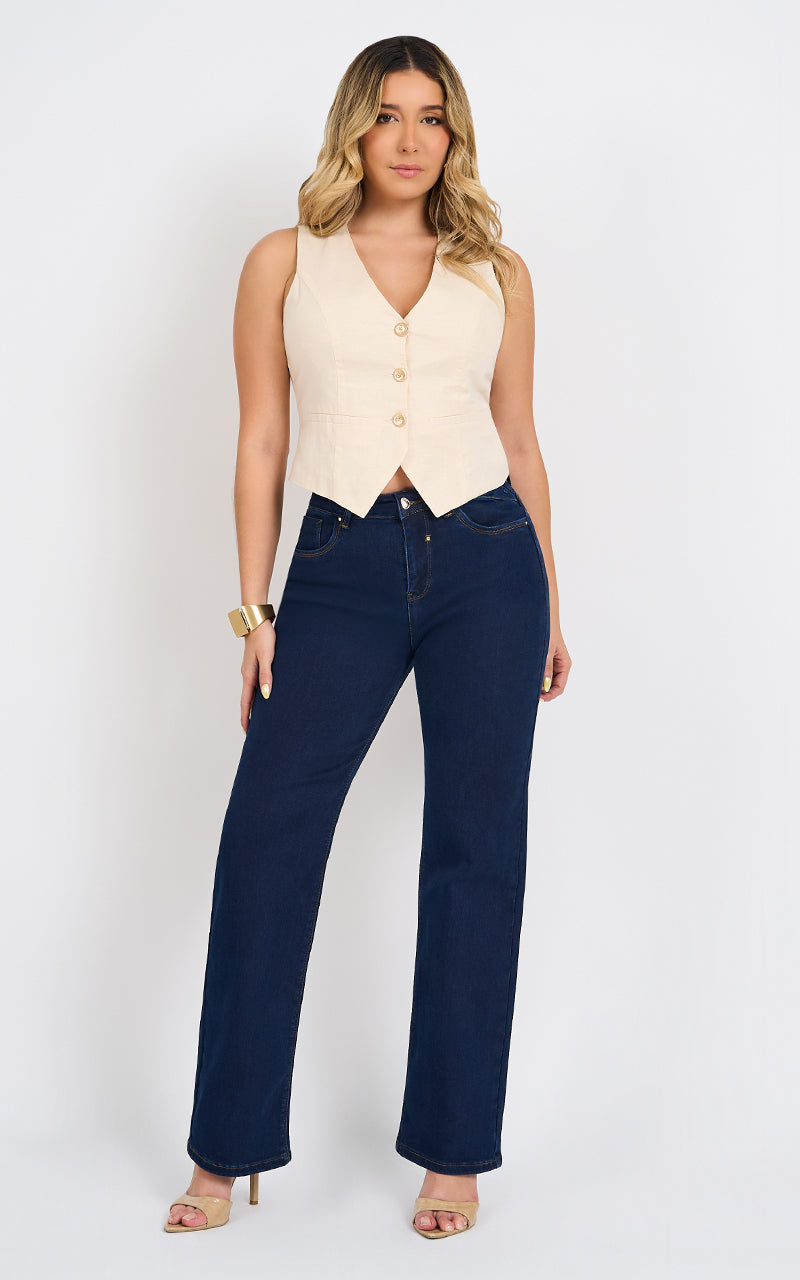 BASIC STRAIGHT ANKLE JEANS
