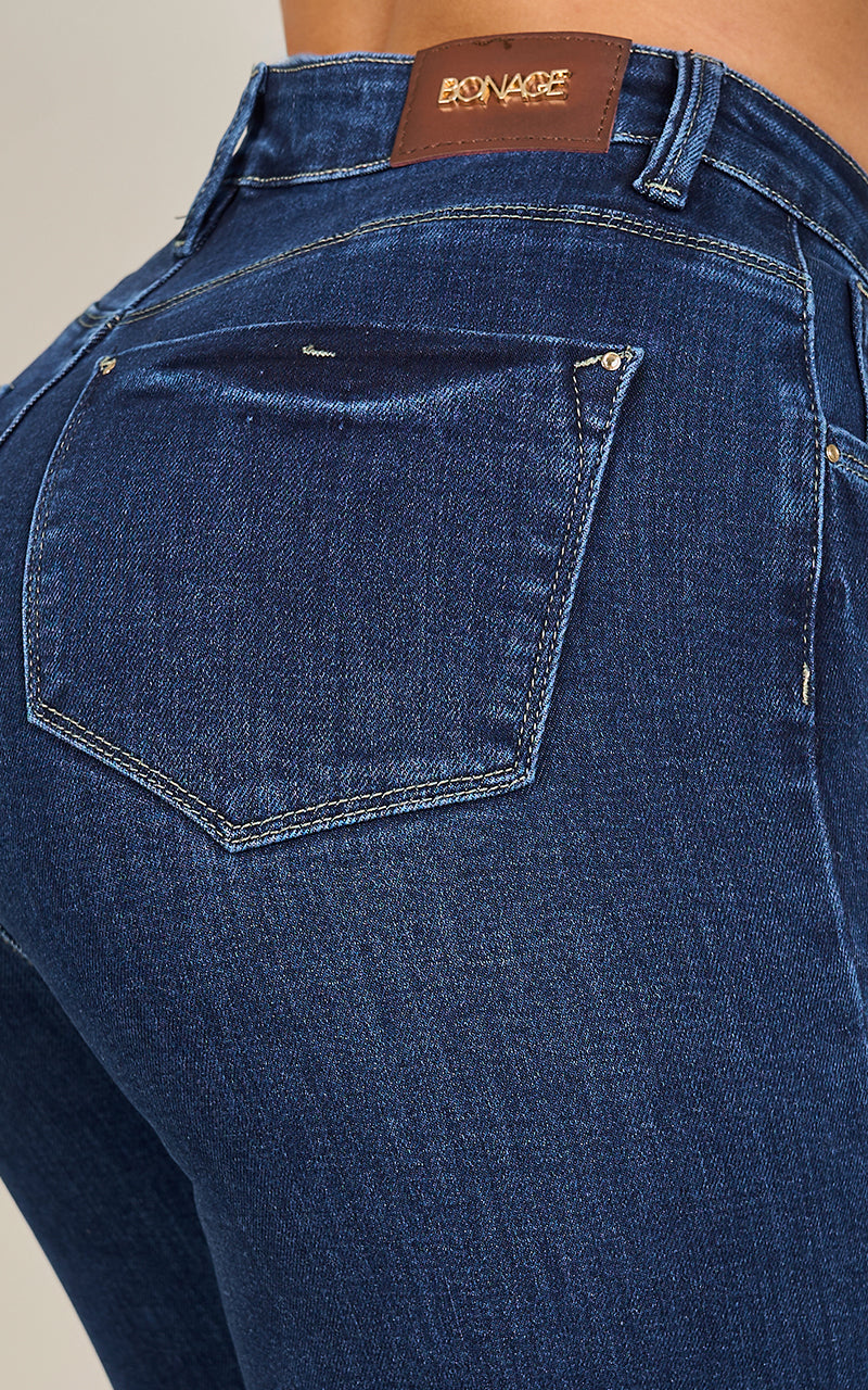 BASIC STRAIGHT  CROPPED JEANS