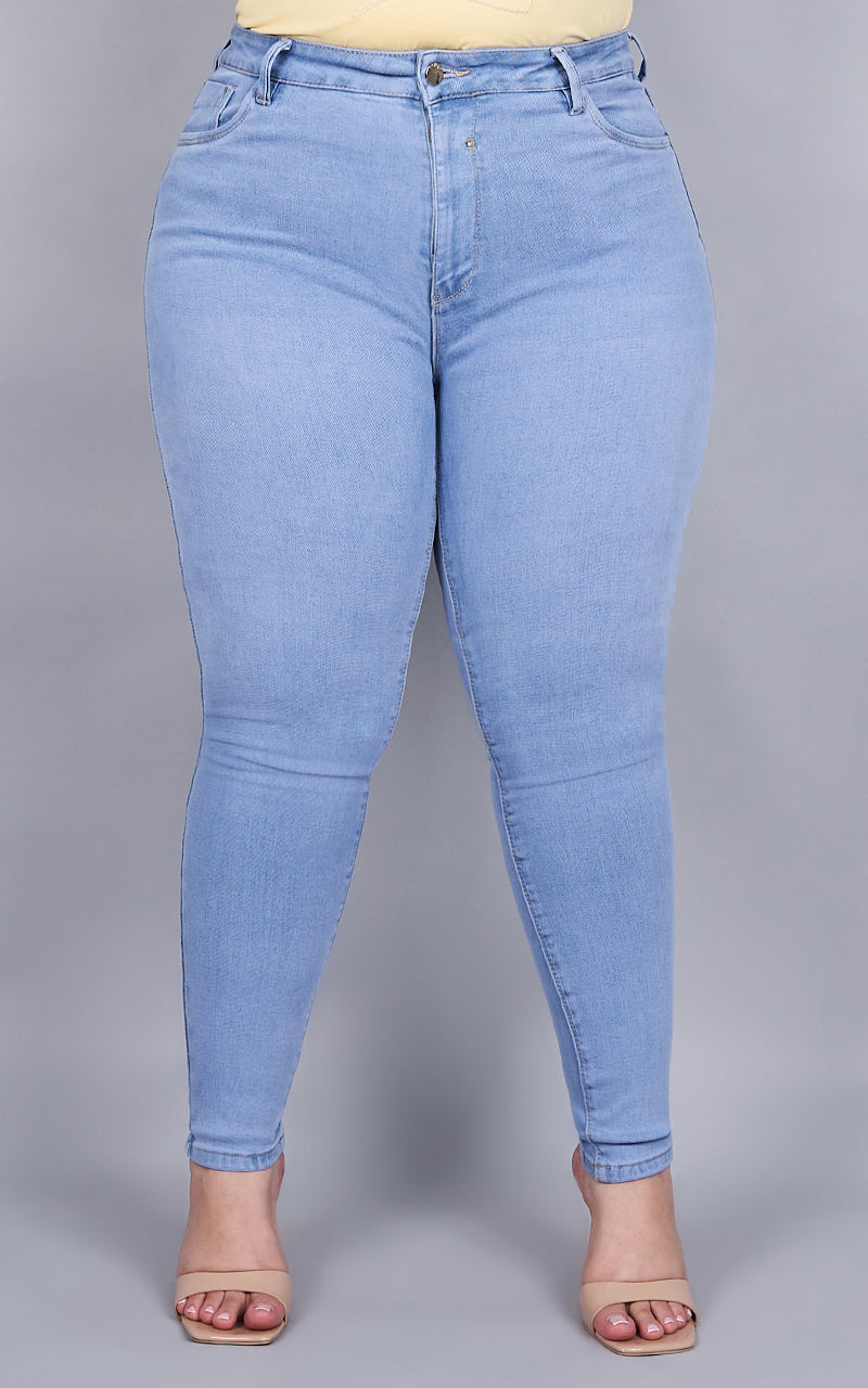 PLUS SIZE SKINNY ANKLE JEANS