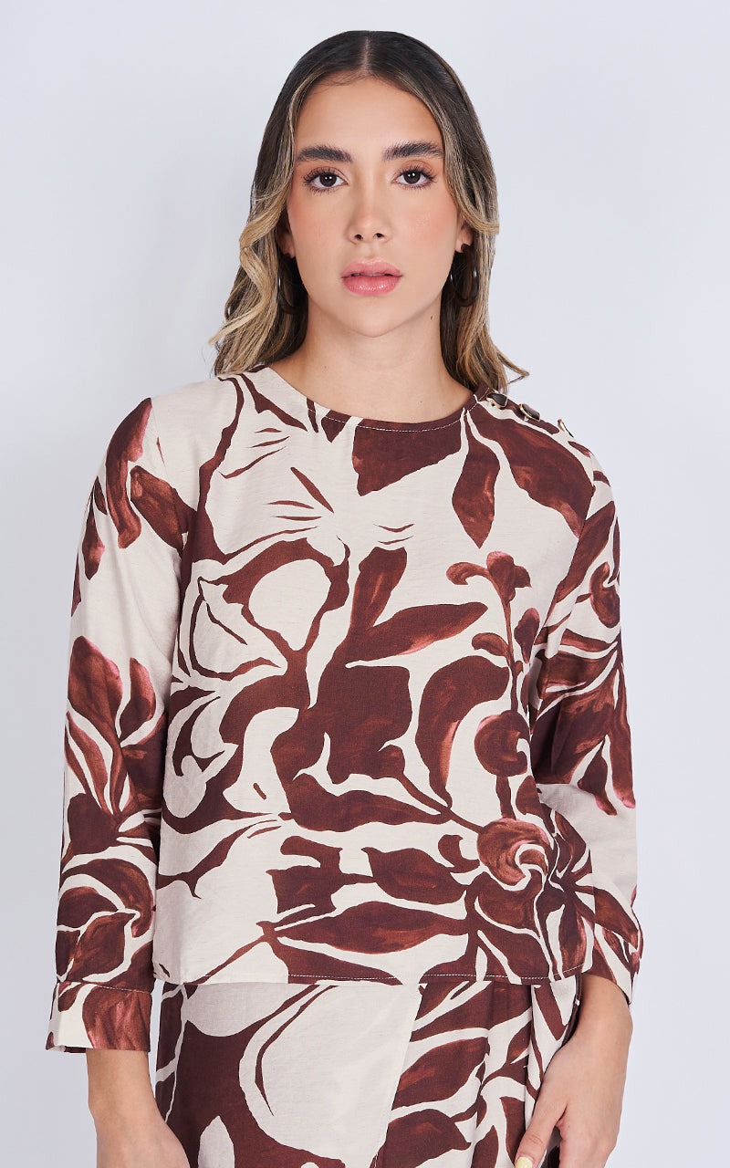 BURGUNDY MUSE BLOUSE
