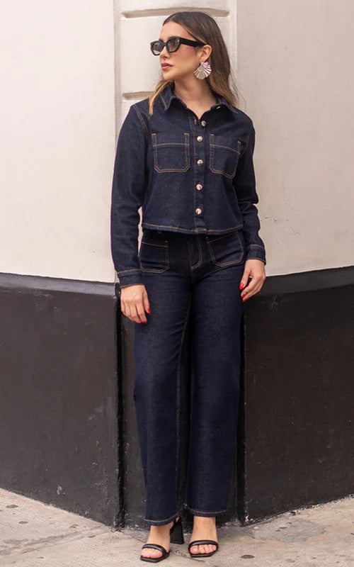 ALANYS JACKET & BETHANY FLARE JEANS