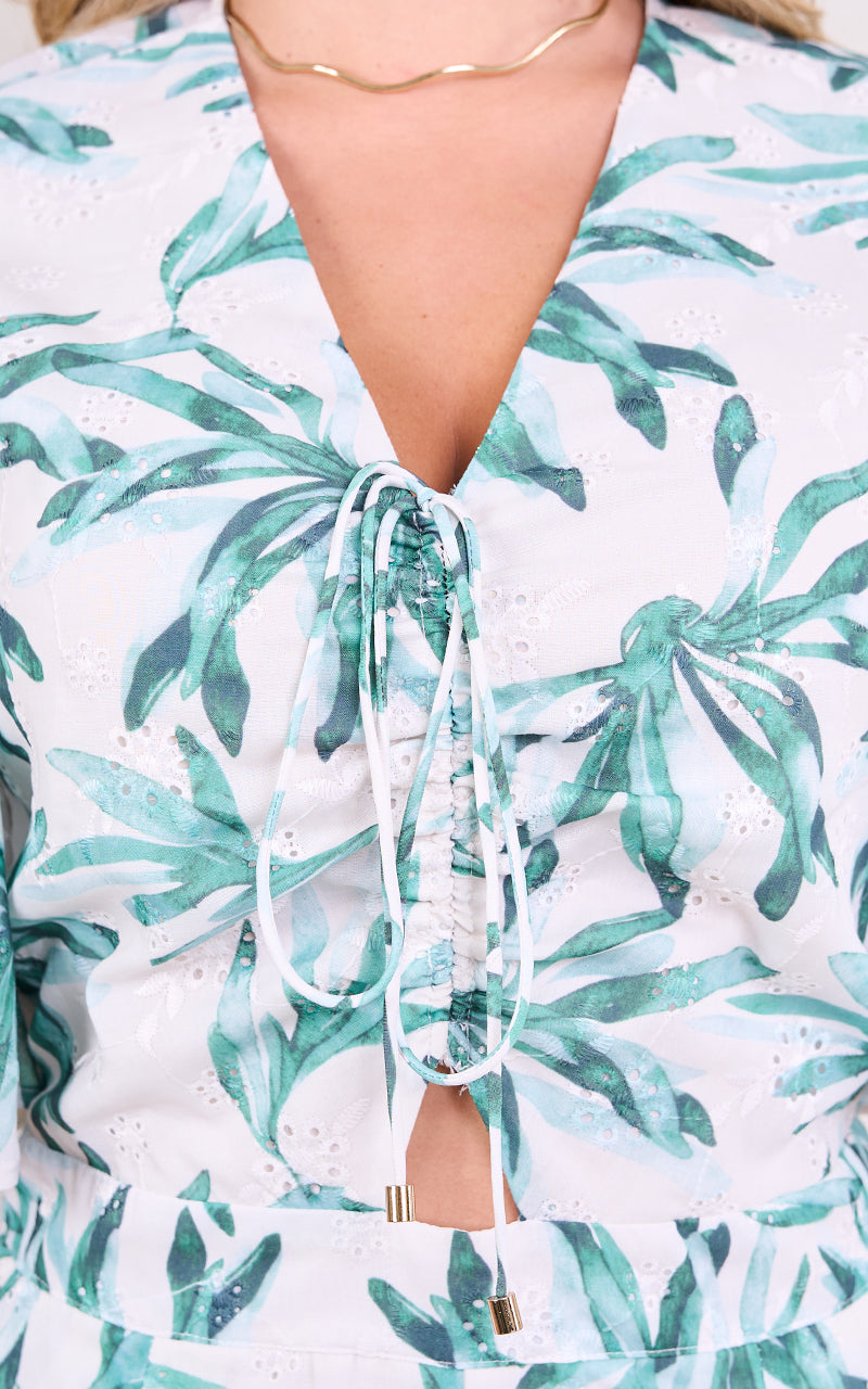 TROPICAL VIBES SHORTS JUMPSUIT