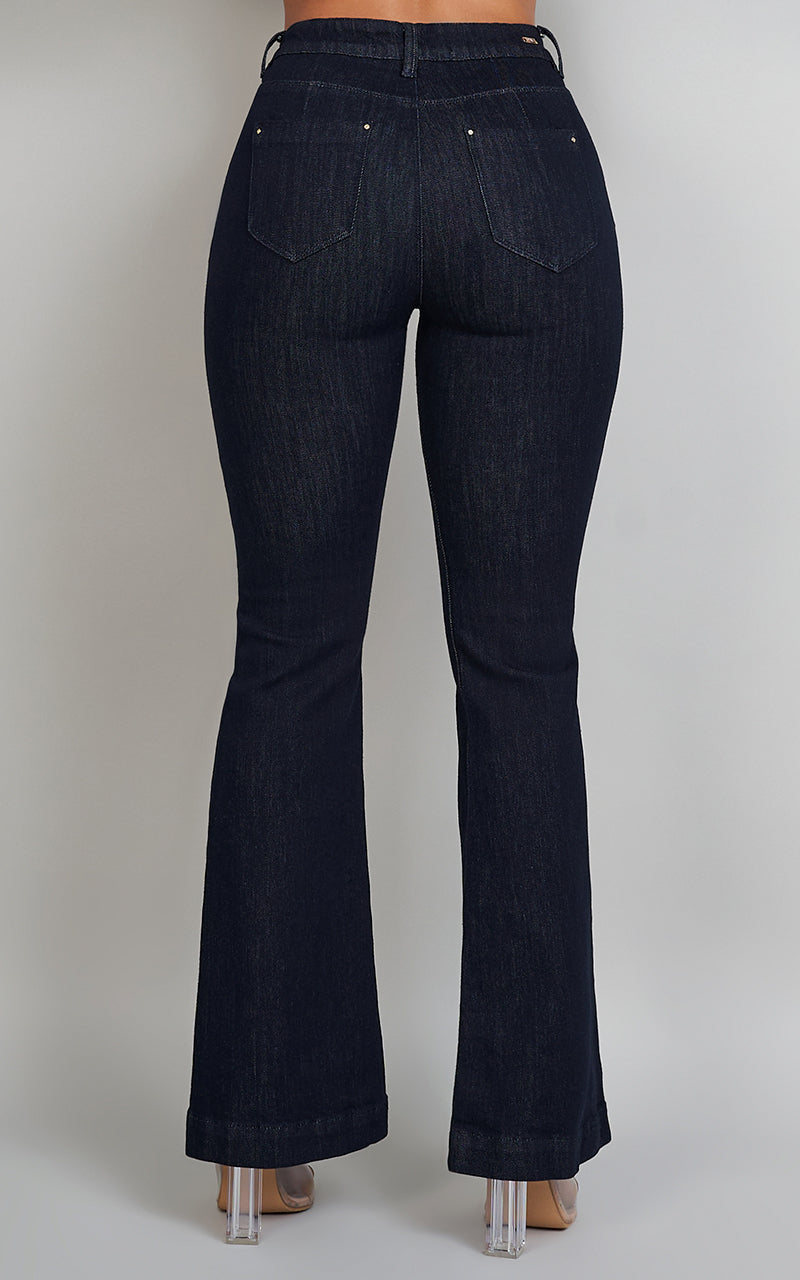 PRETTY & STRONG VEST AND FLARE JEANS