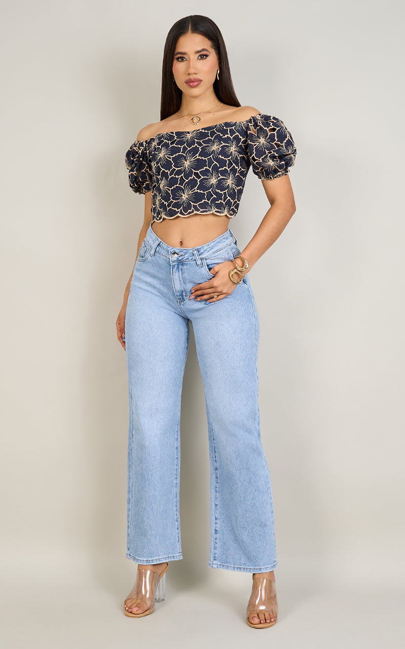 AVELINE WID LEG JEANS