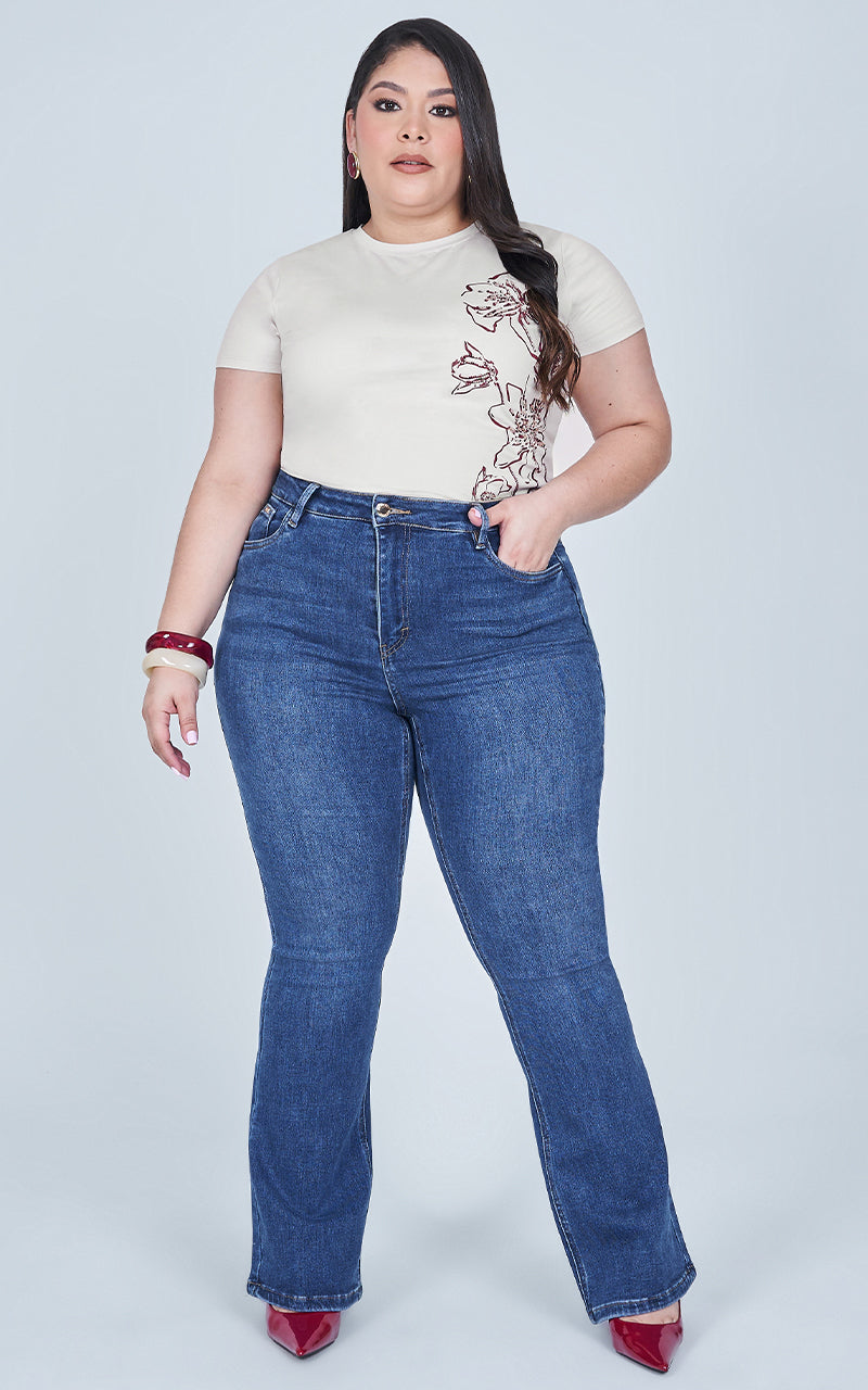 FLARE PLUS SIZE JEANS