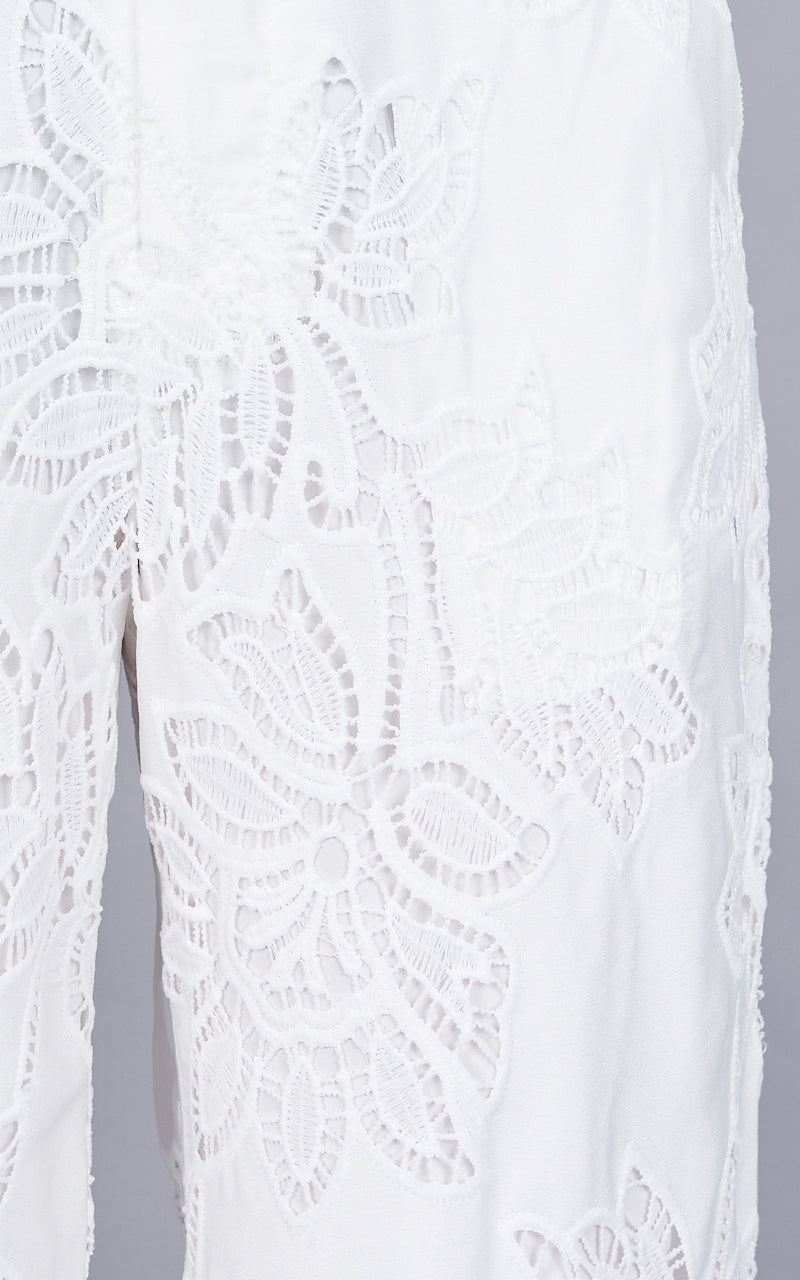WHITE DAHLIA PANTS