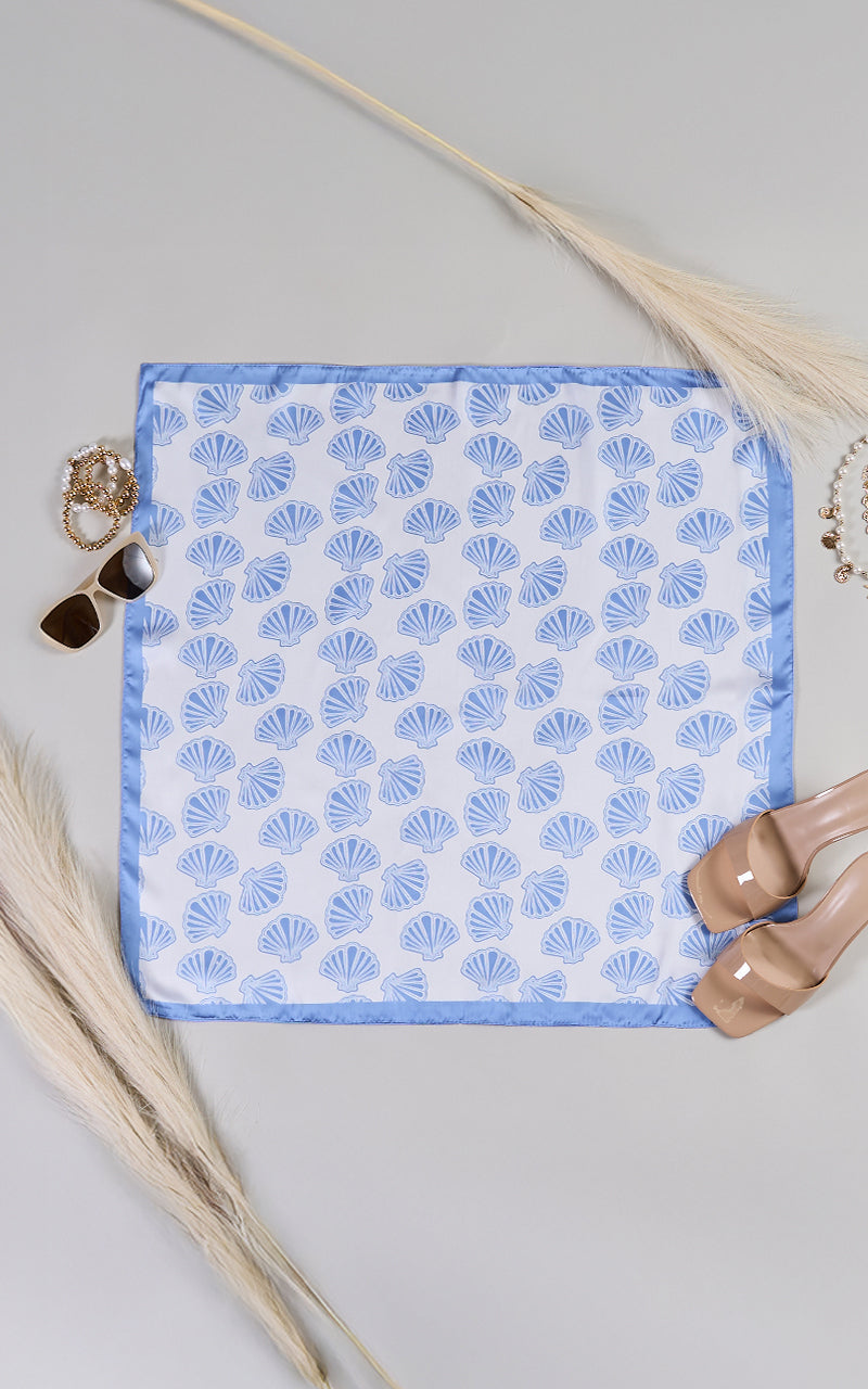 BLUE SHELL SCARF