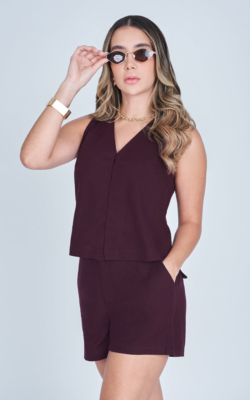 CHARMING VEST & SHORT