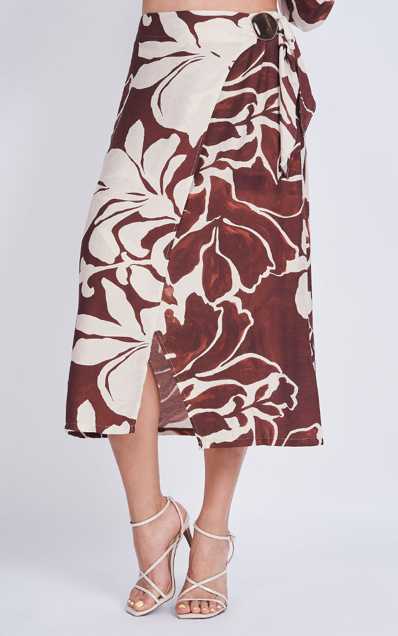 BURGUNDY MUSE SKIRT