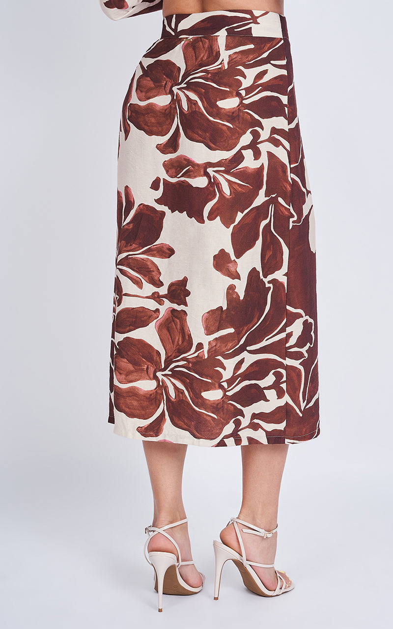 BURGUNDY MUSE SKIRT