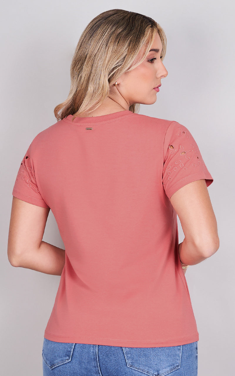 PINK FLORA T-SHIRT
