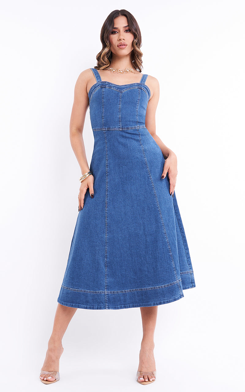 AURORA DENIM DRESS